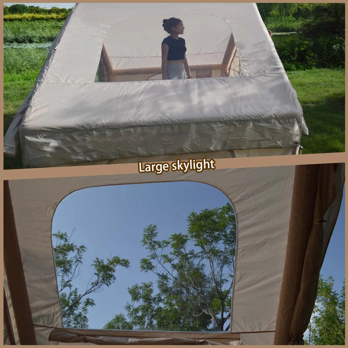 Inflatable Camping Tent Easy Setup Waterproof Windproof Self-Supporting blow up tent