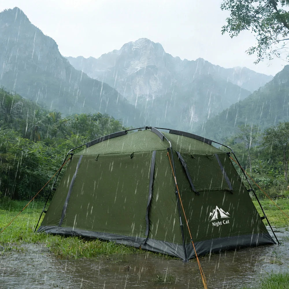 Night Cat Backpacking Tent for Camping: Portable 1-2 Person Waterproof Tent Quick Setup and Compact for Outdoor Festivals