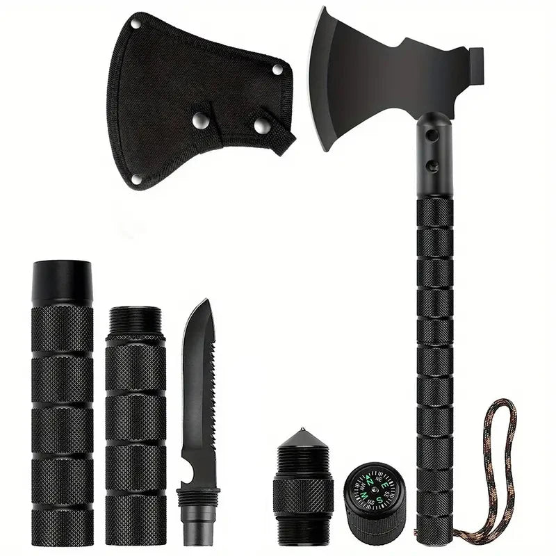 Multi-function Survival Axe Portable Foldable Tomahawk Outdoor Camping Firewood Chopping Axes Multi Tool Kit
