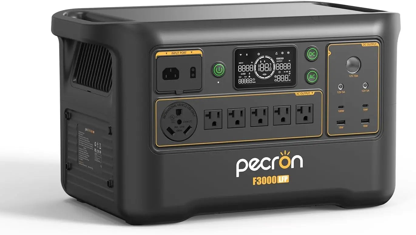 Portable Power Station F3000LFP, 3072Wh Solar Generator, 3600W LiFePO4 Battery Home Backup, Fast Charging Power Station Expand