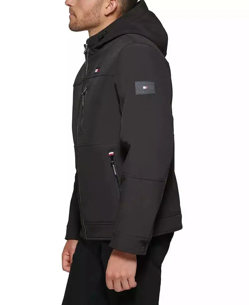 Tommy Hilfiger | Men's Sherpa-Lined Softshell Hooded Jacket