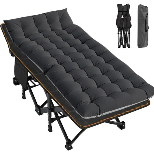 LILYPELLE Folding Camping Cot, Heavy Duty with Carry Bag,