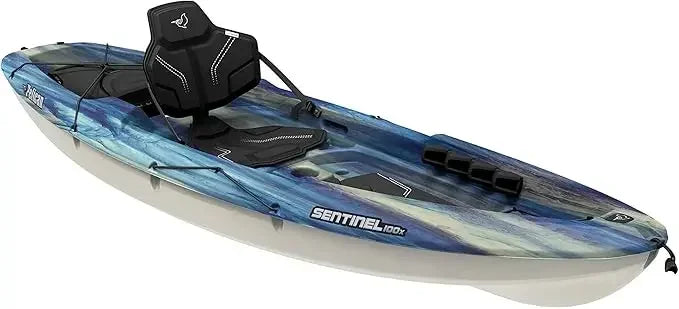 Sentinel 100X- Sit-on-top Kayak - Recreational One Person Kayak Boat Durable High Molecular Density