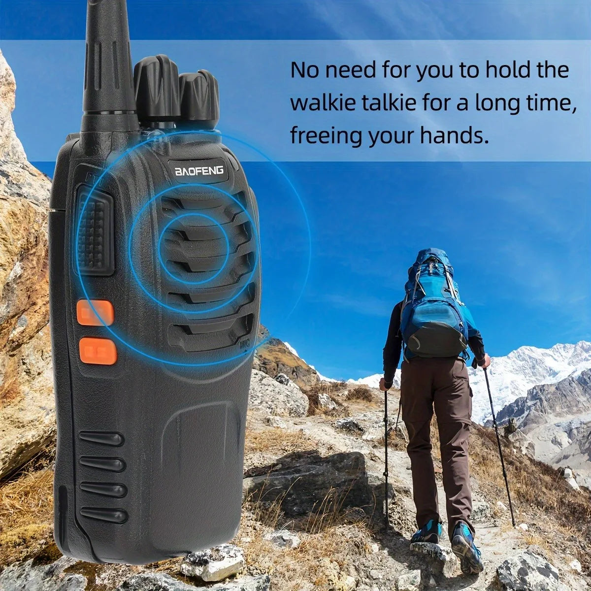 Baofeng 6/8Pcs BF 888S Walkie Talkie UHF 400 470MHz Long Range Two Way Ham Radios Transceiver for Hunting Hotel