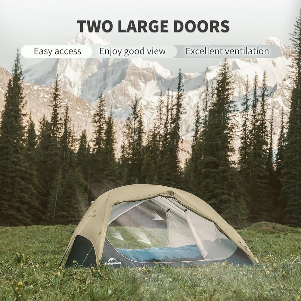 Naturehike Star River UL Camping Tent 2 People Tent 15D Nylon Ultralight Hiking Double Layer Backpacking Travel Tent 3 Seasons