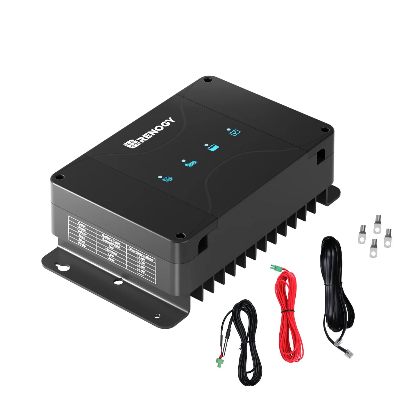 Renogy 50 Amp MPPT Charge Controller 12V MPPT Solar Charge Controller, Capable for Solar Panel and Alternator Power Input