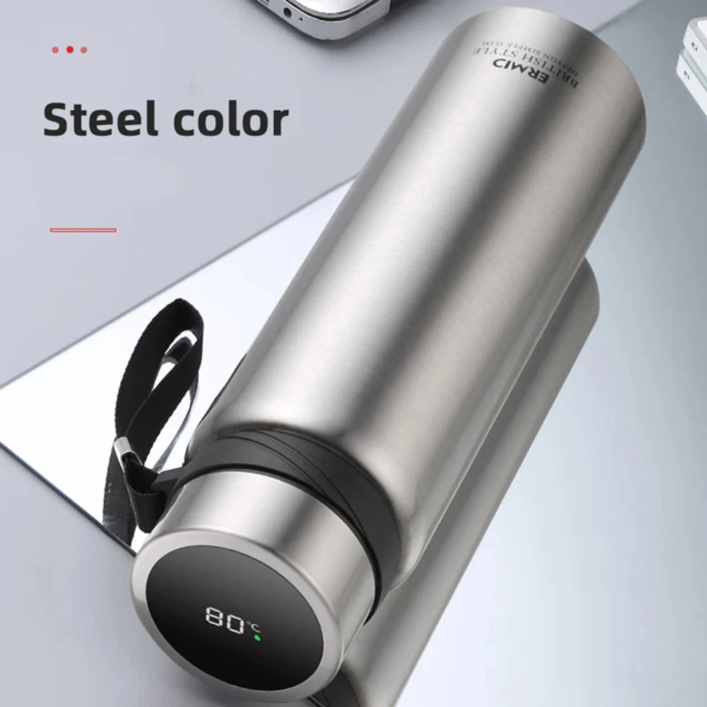 Intelligent 1000ML Smart Thermos Bottle with Temperature Display for Tea Coffee