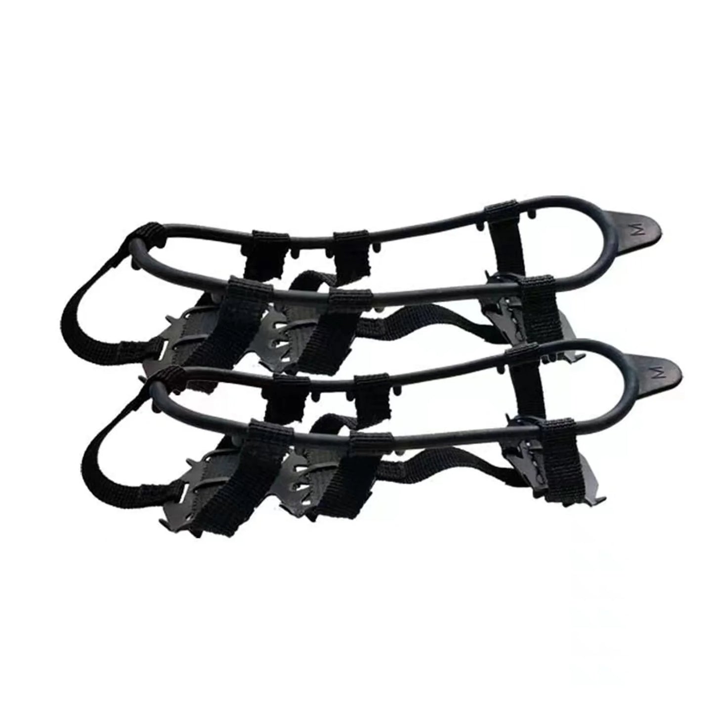 24 Teeth Silicone Steel Crampons Snow Grips for Hiking Mountaineering Outdoor Ice Traction Shoes Easy On Off