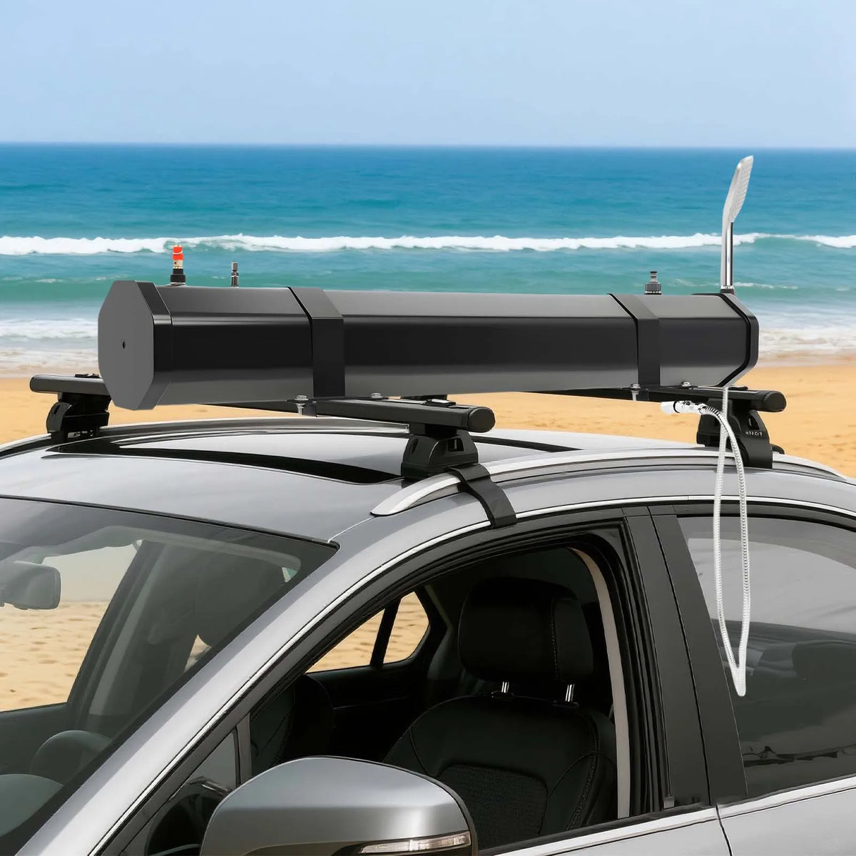 Portable Water Tank for Camping 30L Roof Rack Mount Road Shower, Outdoor Activities Water for roof crossbar luggage rack platform luggage rack roof tent roof luggage box roof luggage frame of SUVs sedans RVs trucks washing ac
