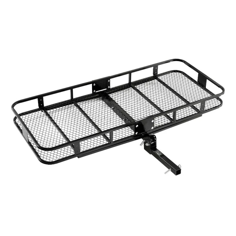 70 x 30 x 6 Folding Hitch Mount Cargo Carrier with 500 lbs Capacity Nighttime Reflective Reminder Hitch Lock for 2" Receiver