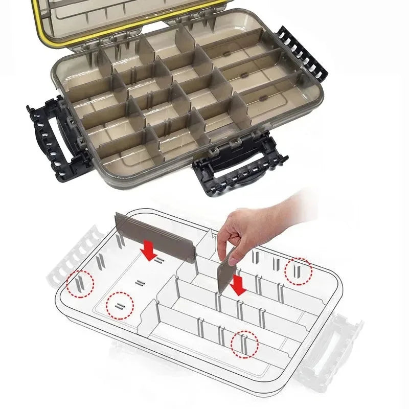 Waterproof Fishing Tackle Box Fishing Lure Bait Fishing Gear Accessories Box