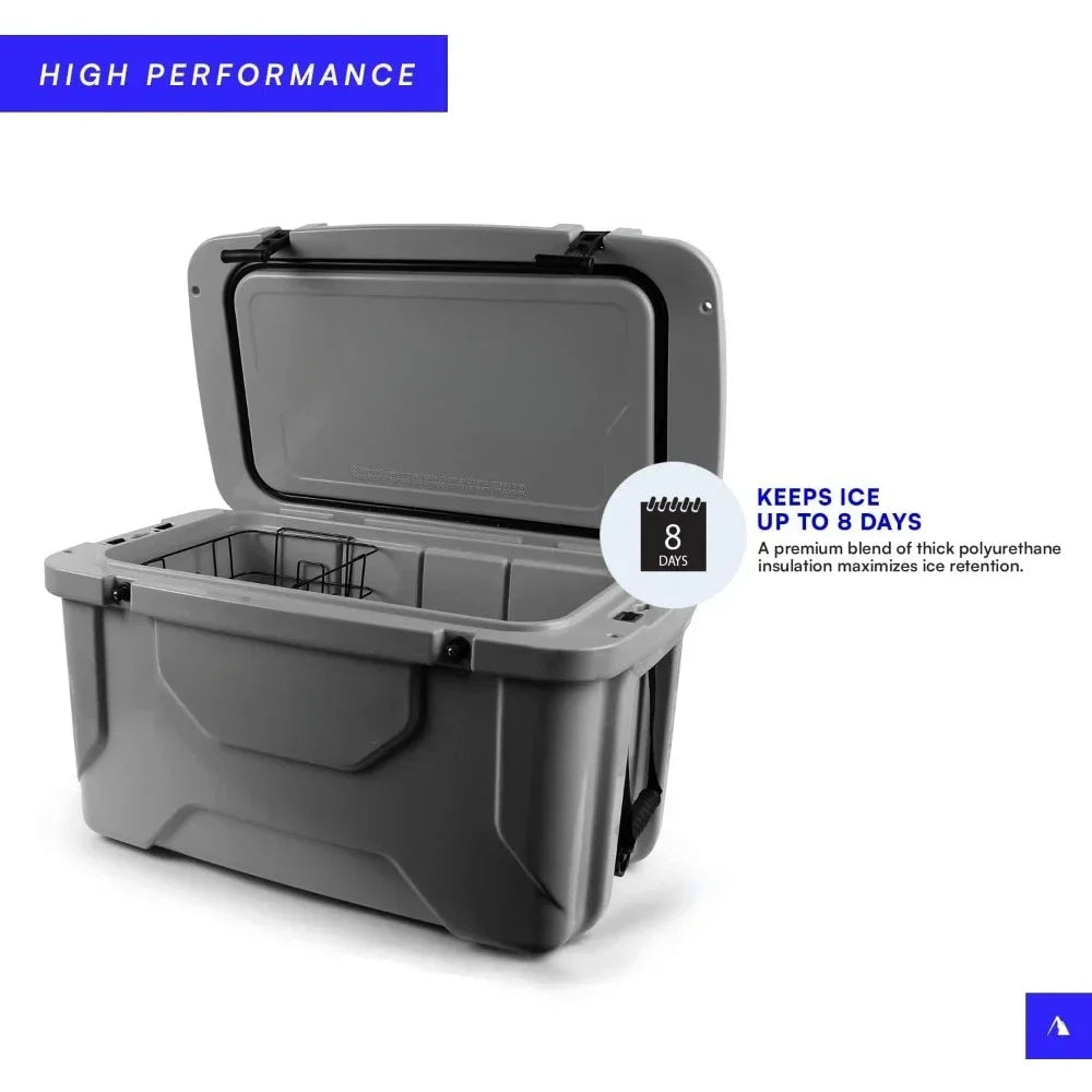 Ice Chest Cooler With Microban Protection and Deep Freeze Insulation Camping Fridge Portable Coolers Box Camp
