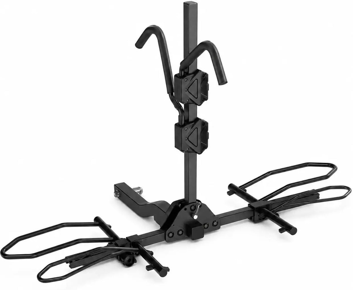 2 Bike Hitch Mount Bike Rack Easy to Install Bicycle Carrier for SUV Car Truck 176 LBS  2" Receiver Heavy-Duty Steel Mountain Road Bike Holder for SUVs and trucks