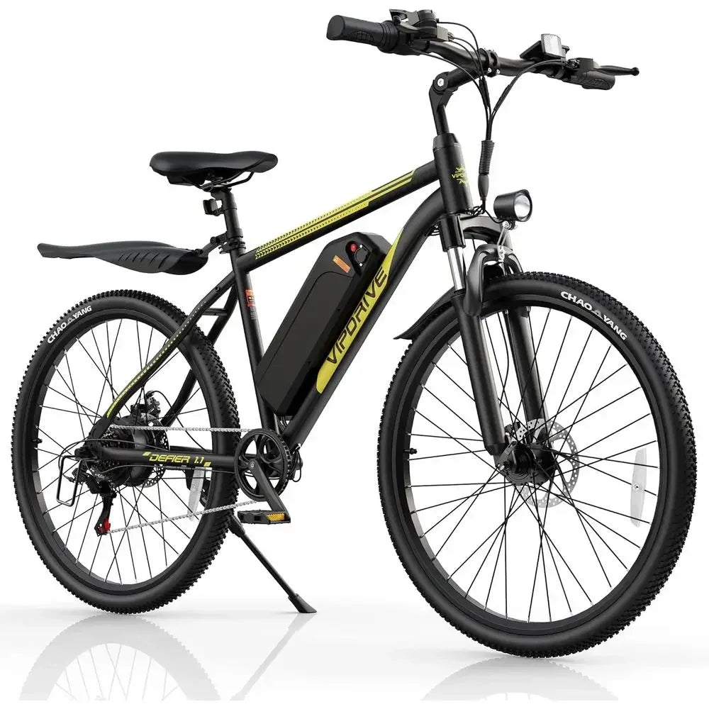 750W Peak Motor Adult Electric Mountain Bike, 22 MPH, 48V, 50 Miles Range, 24/26 Wheels, 7-Speed, Front Suspension