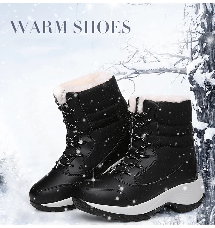 Snow Boots Women Flat Keep Warm Boots Casual