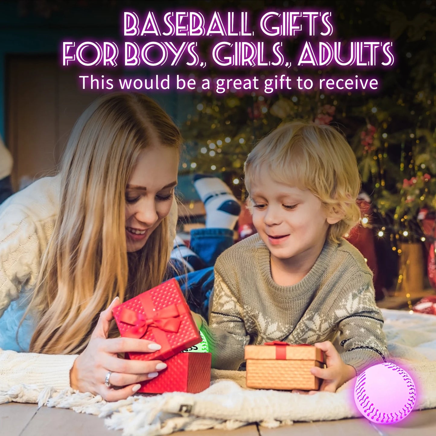 Glow in The Dark Baseball, Sports Gear Accessories Gifts All Ages Gift Ideas