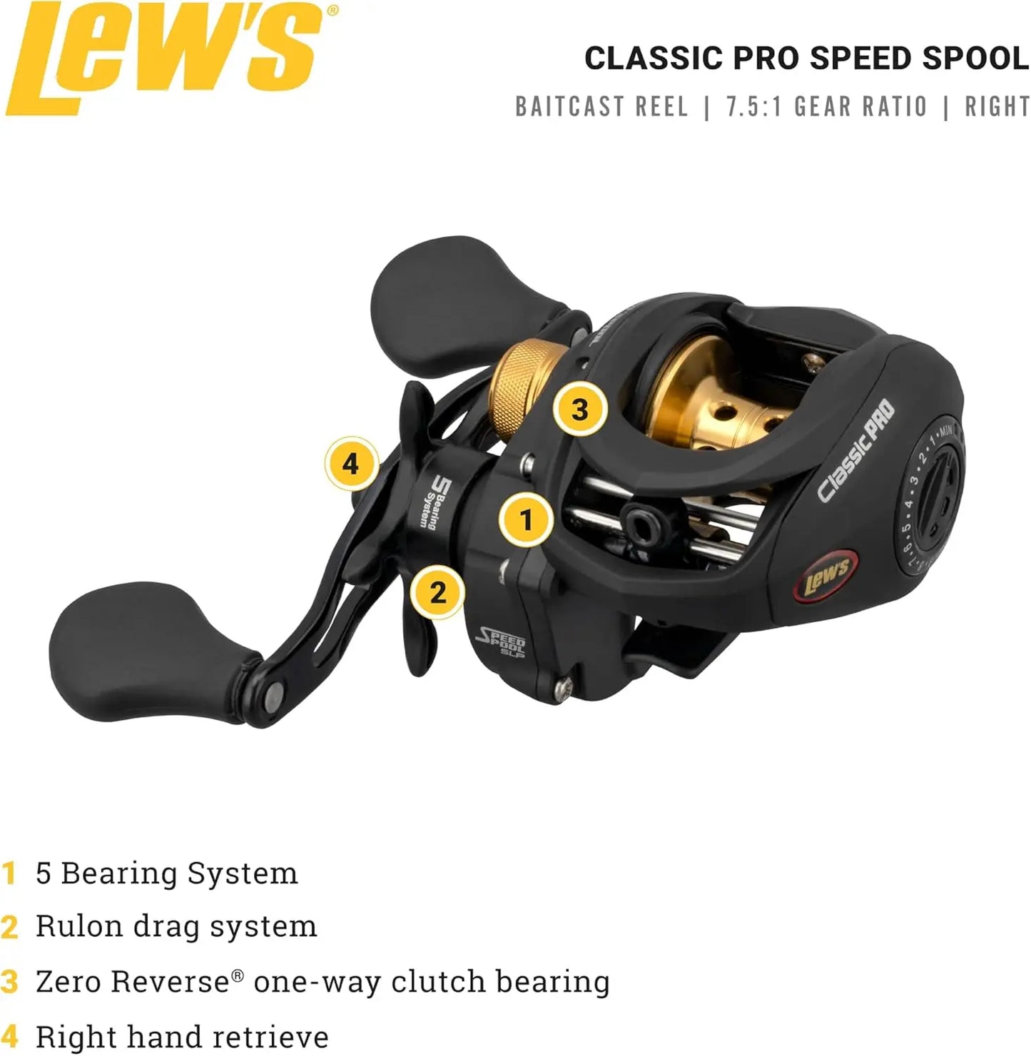 Classic Pro Speed Spool SLP Baitcast Reel
