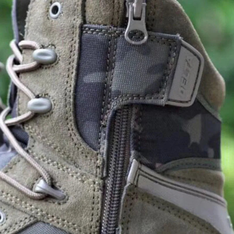 Climbing Outdoor Mens Work Safety Boots Camouflage Desert Boots  Outdoor Hiking Boots
