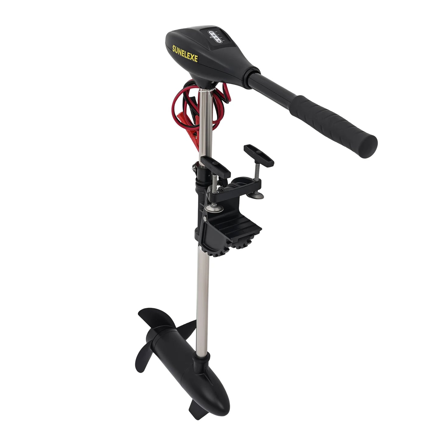 Powerful 40lb Thrust Electric Trolling Motor, 5 Forward Speeds, Adjustable & Durable for Fishing & Inflatable Boats