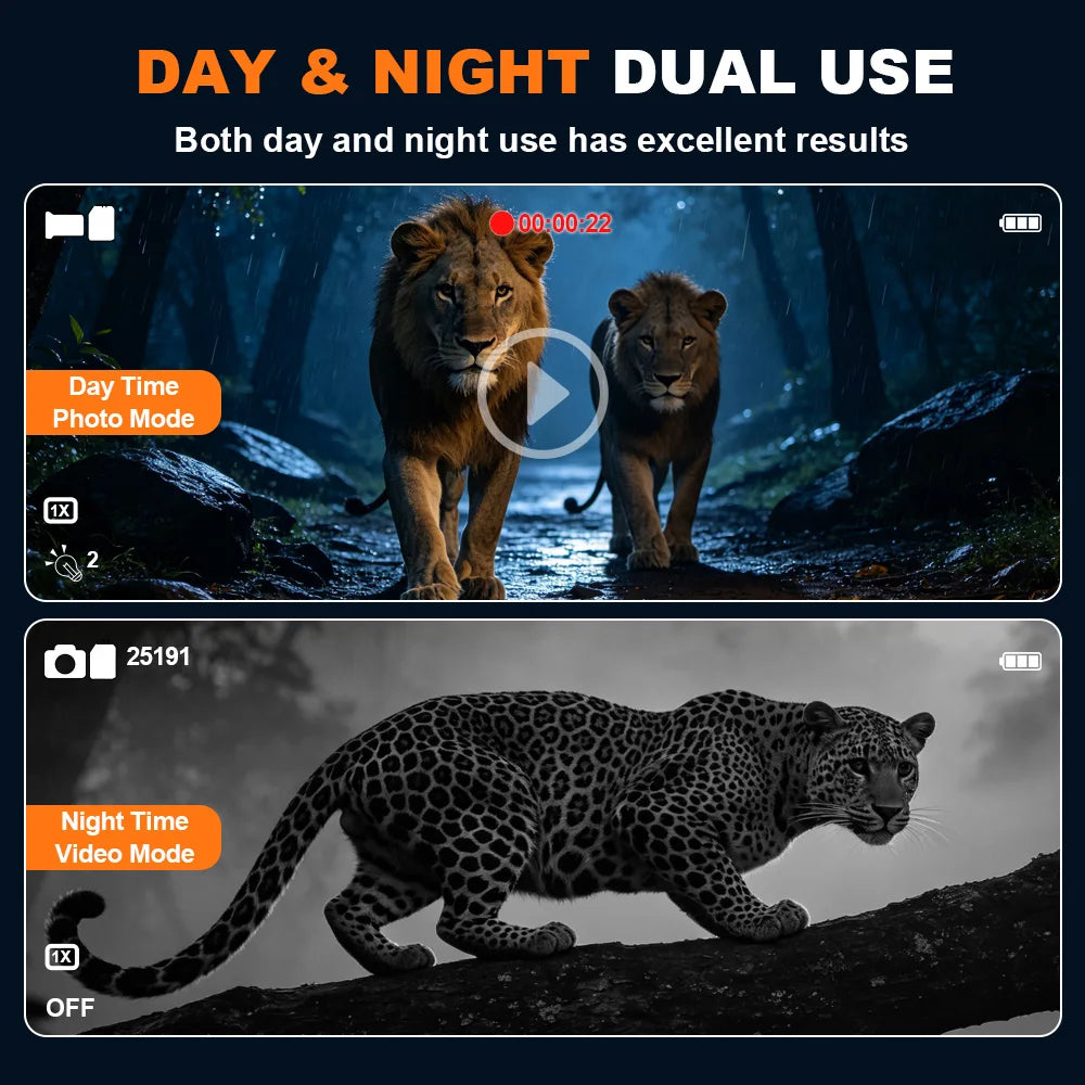 Night Vision Binocular 4K 8X Digital Zoom Nightvision Goggles Head Mounted IR Digital Telescope Built-in Diastimeter For Hunting