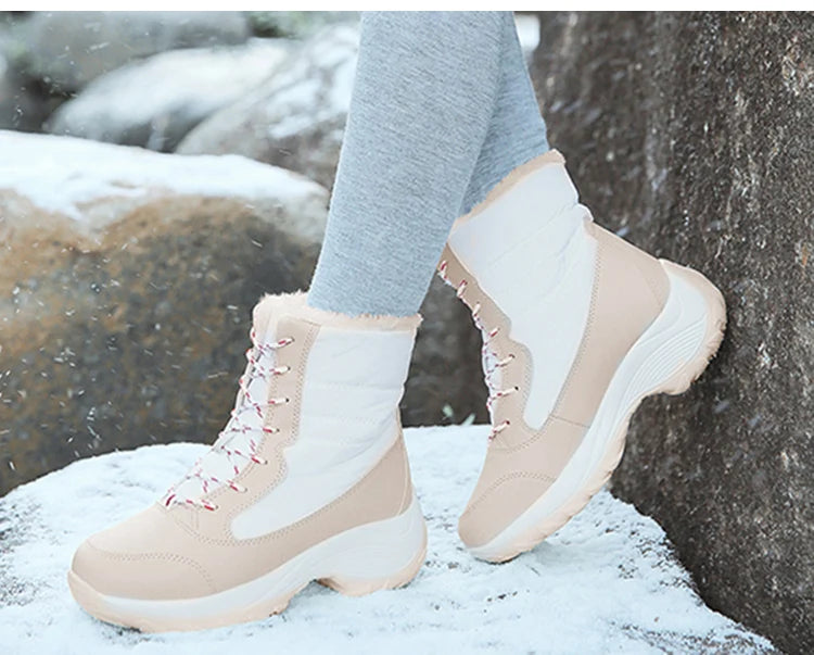 Snow Boots Women Flat Keep Warm Boots Casual