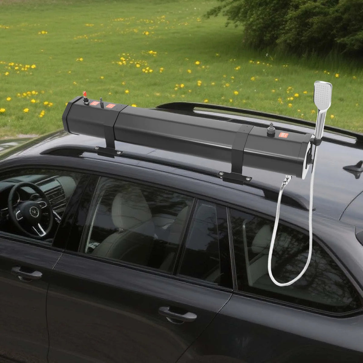 Portable Water Tank for Camping 30L Roof Rack Mount Road Shower, Outdoor Activities Water for roof crossbar luggage rack platform luggage rack roof tent roof luggage box roof luggage frame of SUVs sedans RVs trucks washing ac