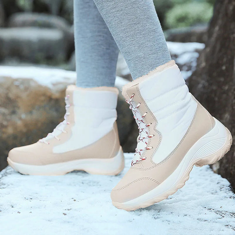 Snow Boots Women Flat Keep Warm Boots Casual