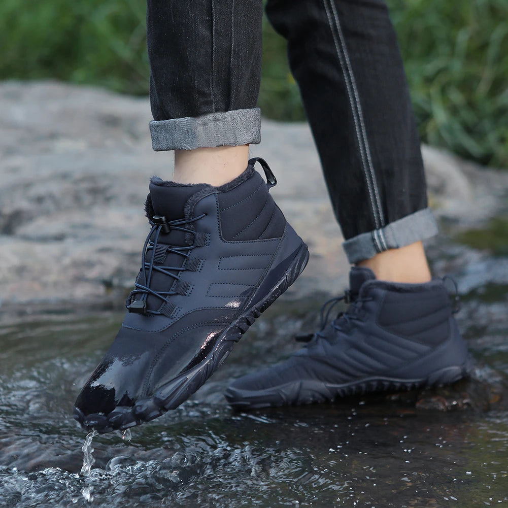 Men Women Thick snow boots waterproof shock-absorbing warm couple high-top