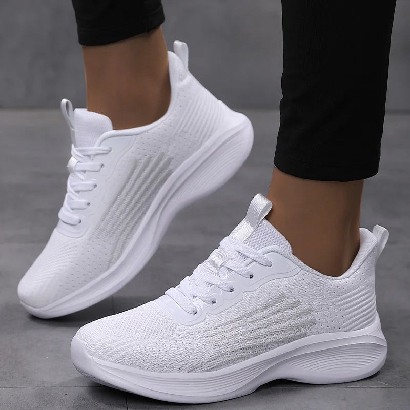Women Lightweight Sneakers Outdoor Running Sport Shoes Mesh Breathable Trainning Shoes