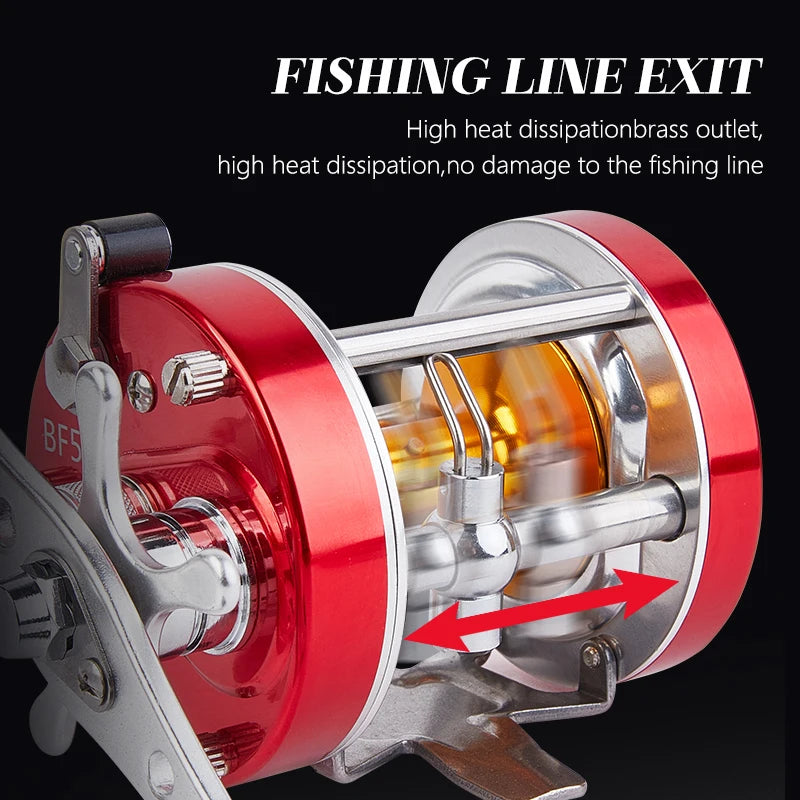 BILLINGS Trolling Drum Fishing Reel 20LB Max Drag 4.2/5.2:1 Gear Ratio CNC Aluminum Spool 6+1 Stainless Steel Bearings Smooth Right Hand Baitcasting Reel for Freshwater Saltwater