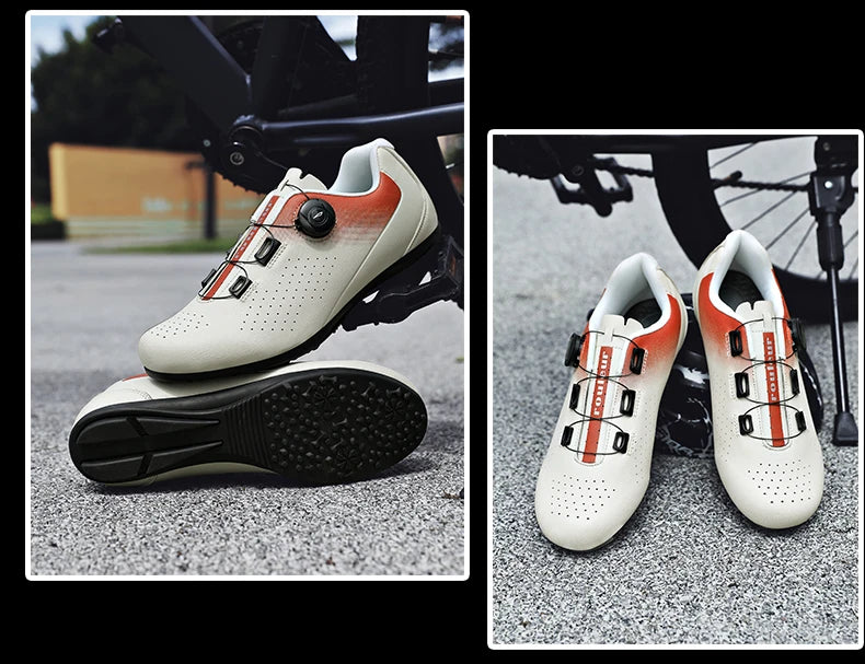 Unisex MTB Mountain Road Bike Lock Shoes Breathable Non-slip Wear-resistant Pedal Bicycle Outdoor Competitive Bicycle Equipment