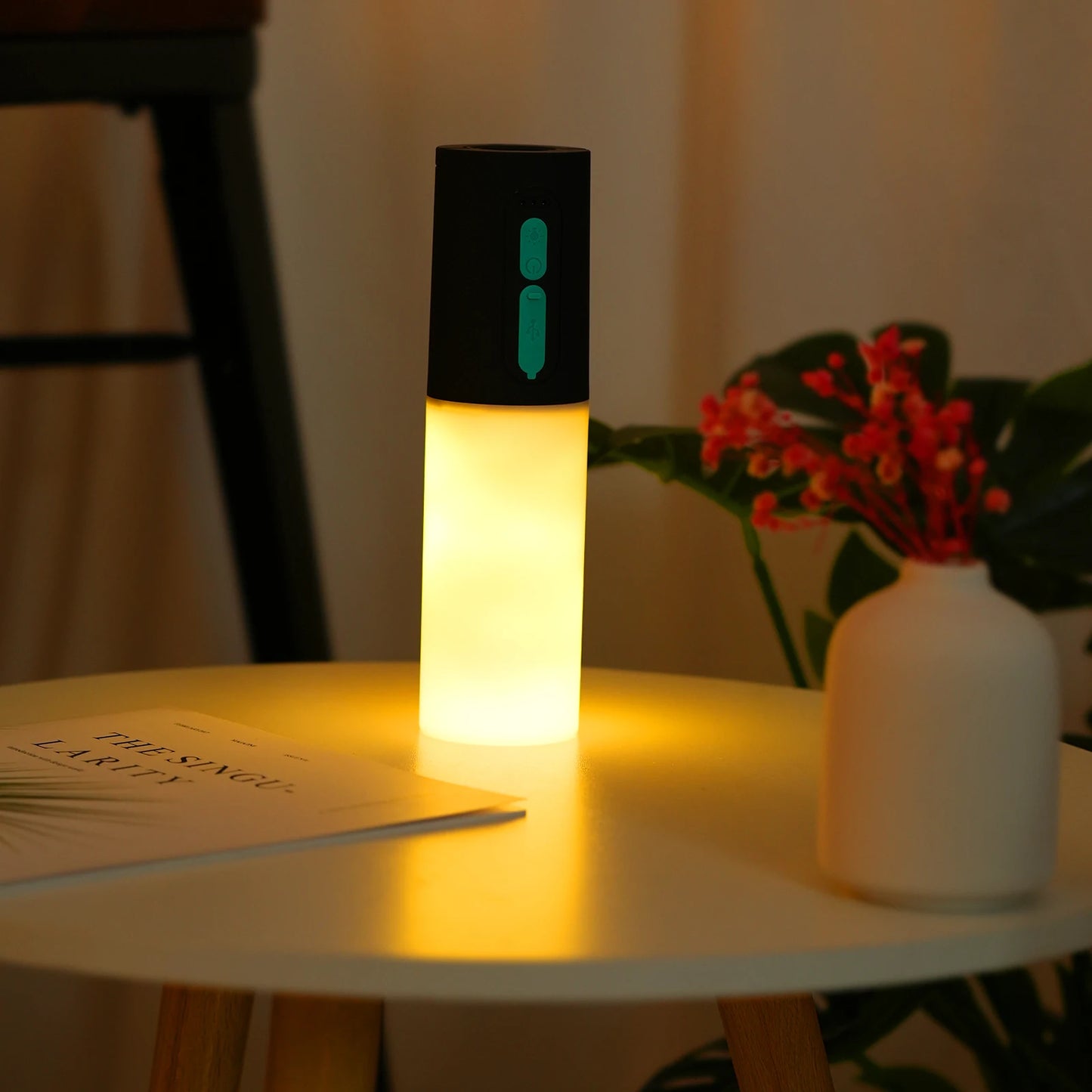 Night Light Outdoor Camping Lantern Emergency Flashlight Night Light String Lights Type-C Rechargeable Built-in 4000mAh Battery