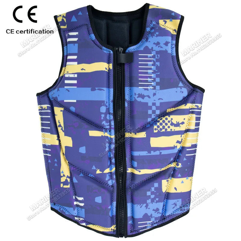 Wakesurf Comp Vest CE Approved Neoprene Life Jacket Premium Quality Impact Vest But Great for All Other Watersports Activities