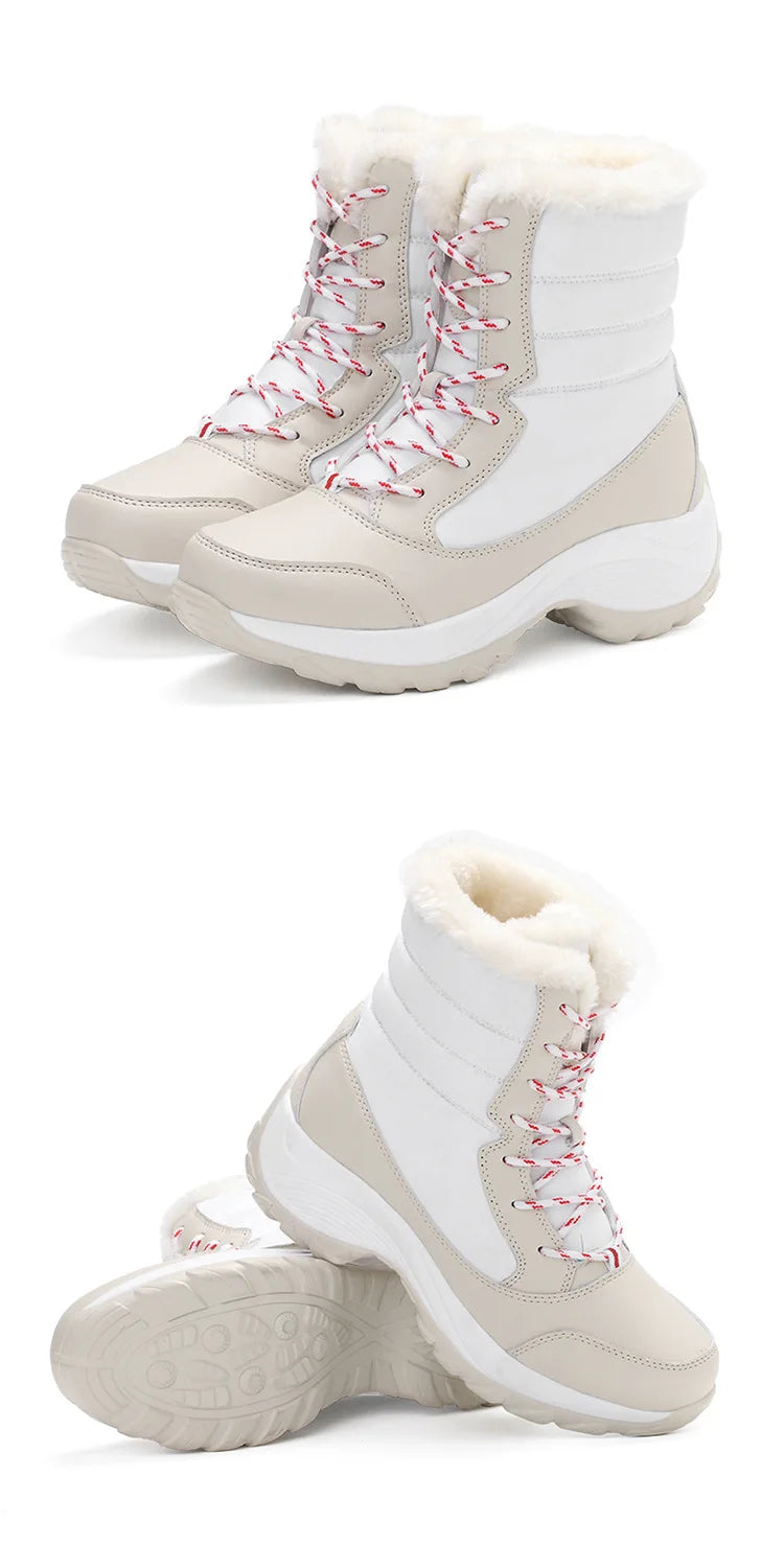 Snow Boots Women Flat Keep Warm Boots Casual