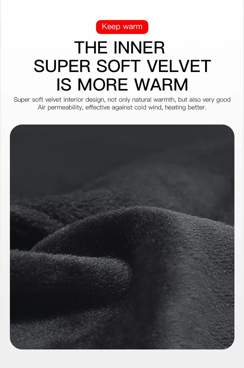Zipper Winter Gloves for Men Women, Thermal Touchscreen Gloves Waterproof Windproof for Cycling, Skiing, Running & Cold Weather