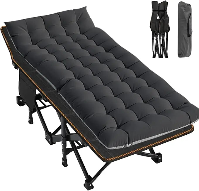 LILYPELLE Folding Camping Cot, Heavy Duty with Carry Bag,