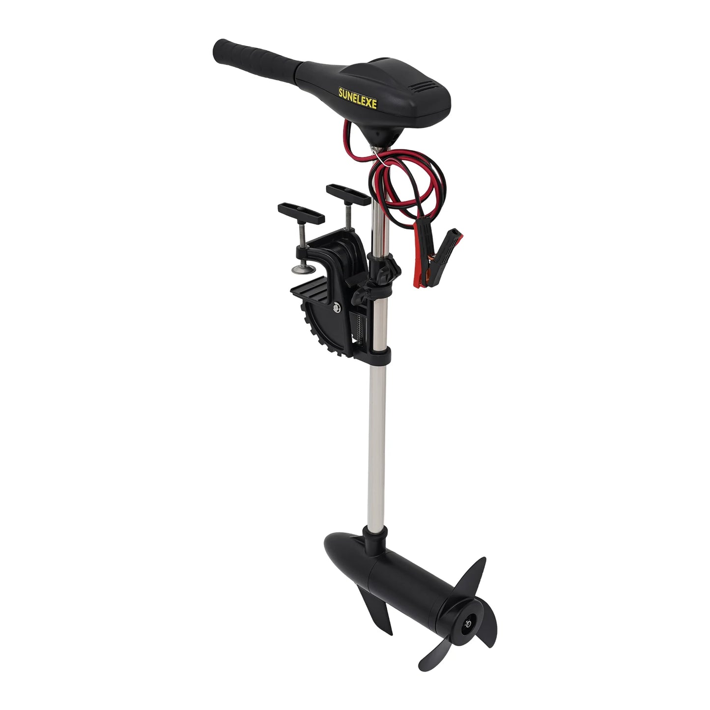 Powerful 40lb Thrust Electric Trolling Motor, 5 Forward Speeds, Adjustable & Durable for Fishing & Inflatable Boats