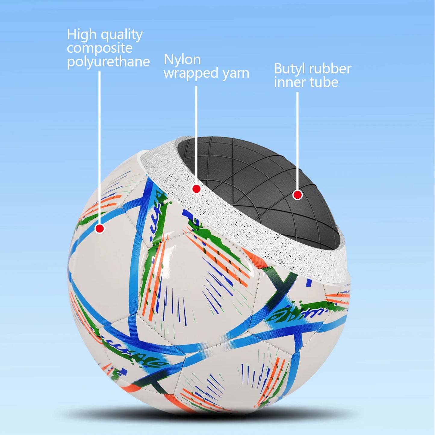Soccer Ball Size 5 Indoor Outdoor For Adult Youth And Kids Official Match Training Balls Durable Football White High Quality