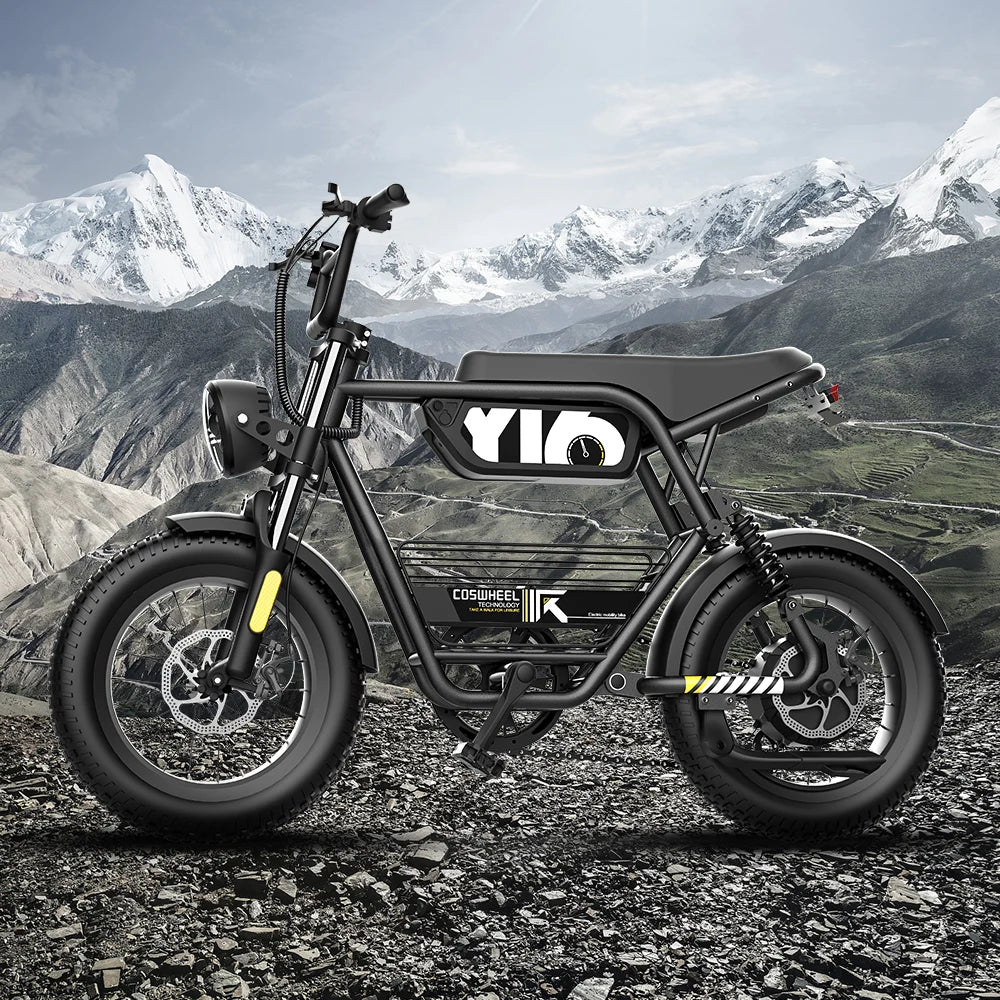 Coswheel Electric Bike1000W 48V 15AH Commuting E bike Y16 Fat Tire Mountain Electric Bike Adult Off-Road Electric bicycle