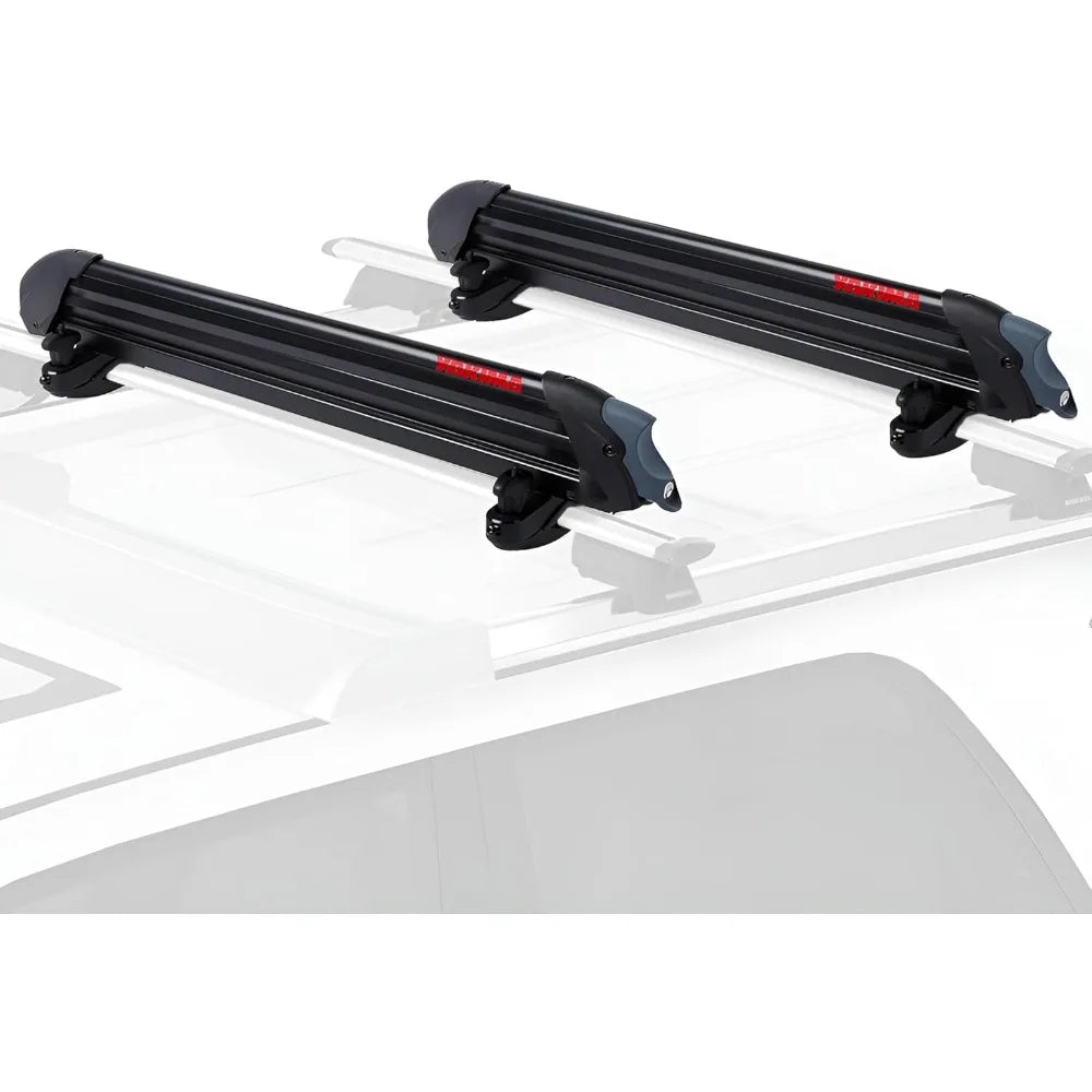 Ski & Snowboard Car Roof Rack, Fits 6 Ski Pairs or 4 Boards, PowderHound 6