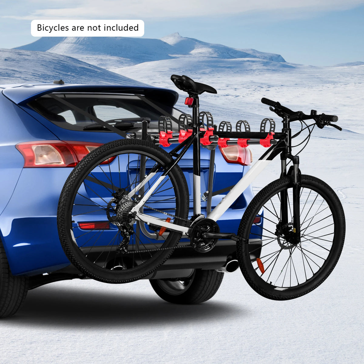 3-Bike Bicycle Rack Support, Trunk Mount Rack 68*48*62cm, Car Bike Racks for Automobile Trunks, SUVs and Minivans
