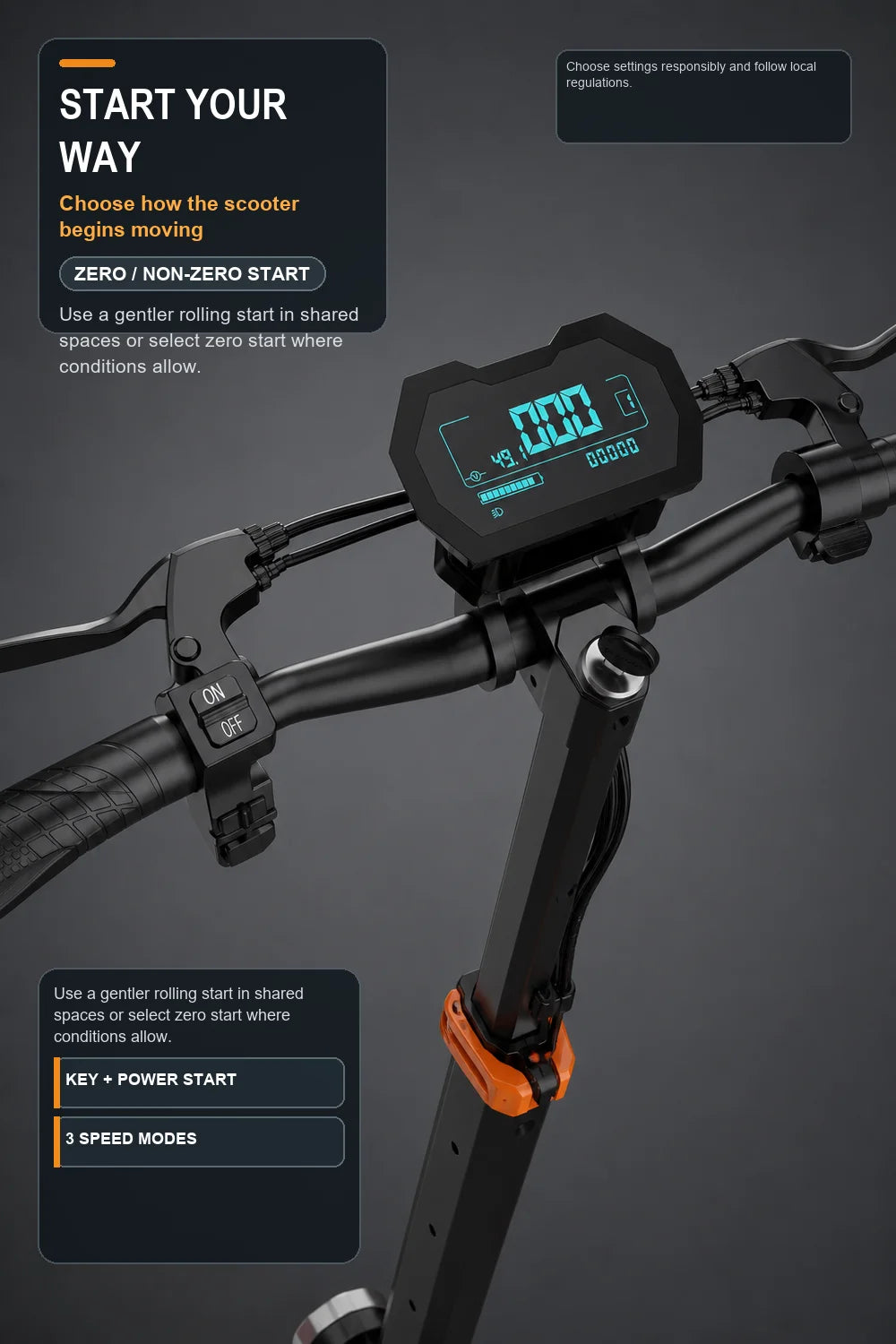 1000W Adult Electric Scooter, 48V 18.2Ah Battery, Up to 34 MPH, 34 Miles Range, 10" Tires, Foldable Commuter Scooter