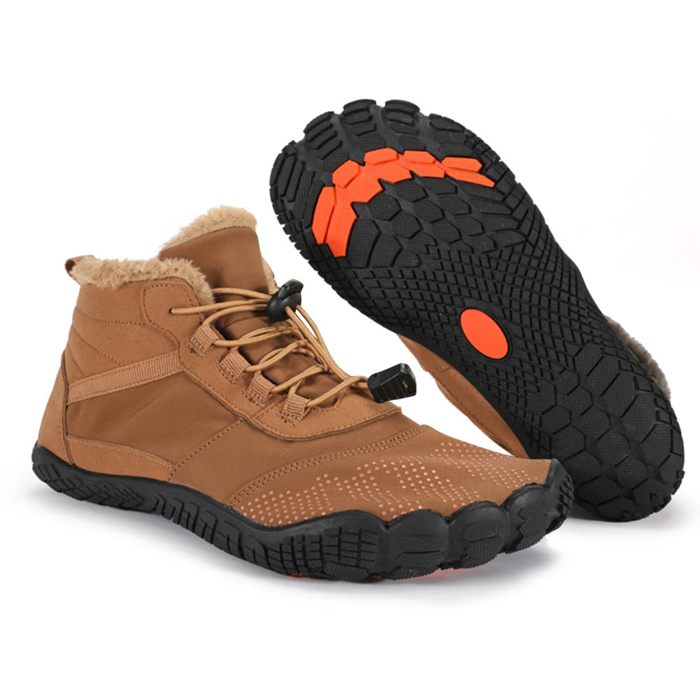 Women Men Winter Booties Waterproof Outdoor Work Shoes Anti-Slip Male Snow Boots Snow Casual Shoes for Trekking Climbing Working