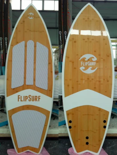 hit productUnisex Wakesurf Board Customizable Carbon Fiberglass Wood and EPS Materials Surfboard for Men and Women