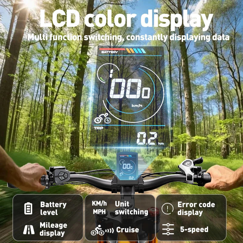 OTIDA NEW RX80 2000W 55KM/H Dual Motors Electric Bicycle 48V20AH Lithium Battery 26 Inch 4.0 Fatbike Electric Bike For Adults