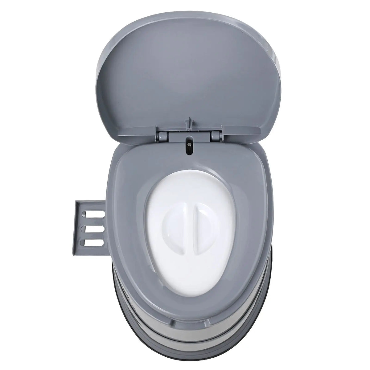 Portable Toilet for Camping, Porta Potty with 1.3 Gal Detachable Inner Bucket & Removable Paper Holder, Commode with Dual Lids, Travel Toilet for Adults Kids Outdoor Camping Car Long Road Trips