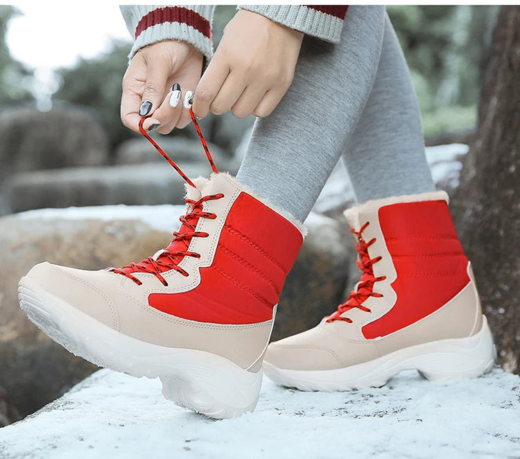 Snow Boots Women Flat Keep Warm Boots Casual