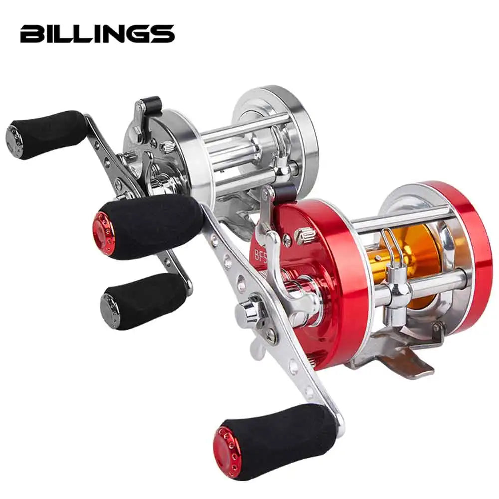 BILLINGS Trolling Drum Fishing Reel 20LB Max Drag 4.2/5.2:1 Gear Ratio CNC Aluminum Spool 6+1 Stainless Steel Bearings Smooth Right Hand Baitcasting Reel for Freshwater Saltwater