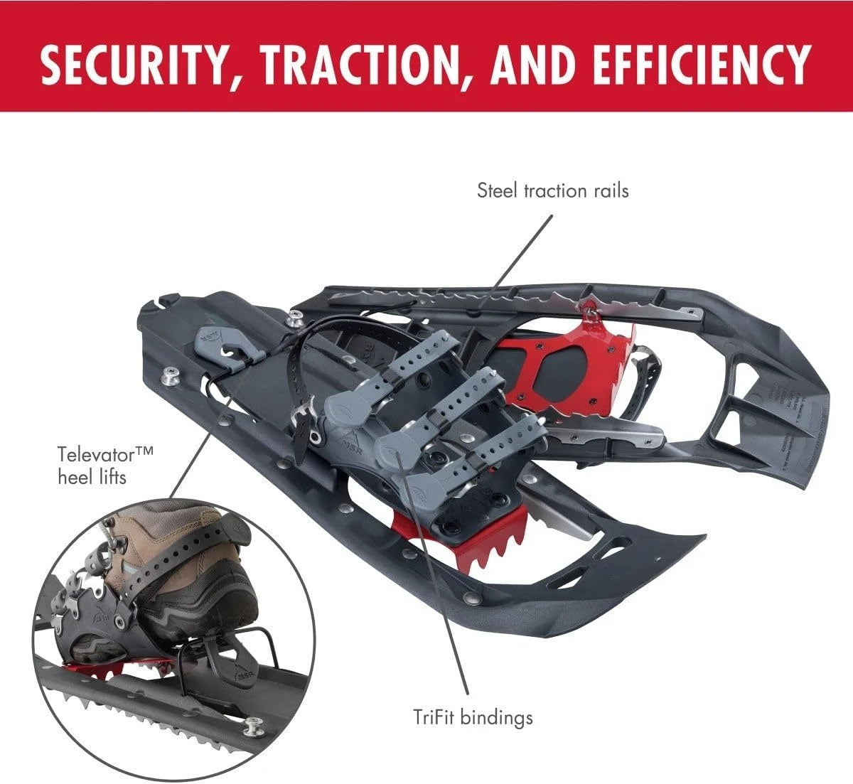 Ascent Backcountry & Mountaineering Snowshoes, 22 Inch Pair