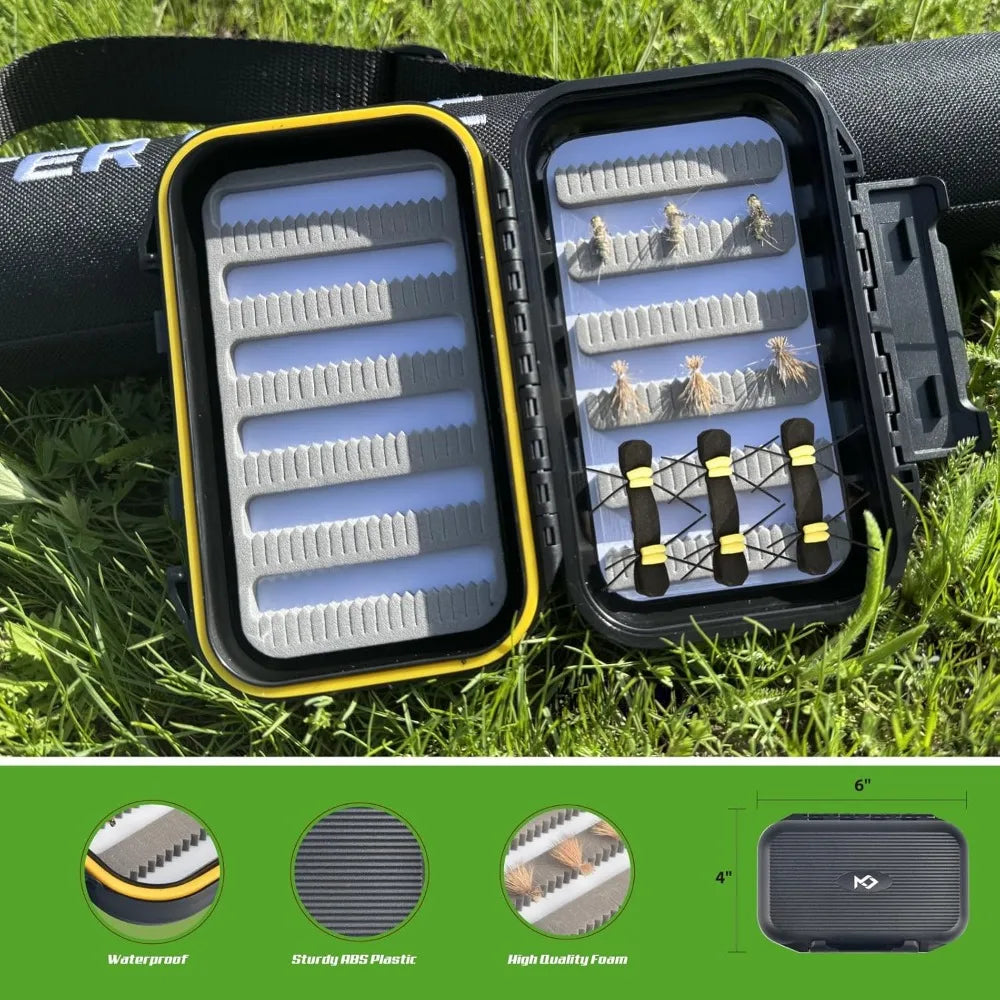 Complete Fly Fishing Starter Kit with Graphite Rod, Aluminum Reel, and Accessories for Beginners